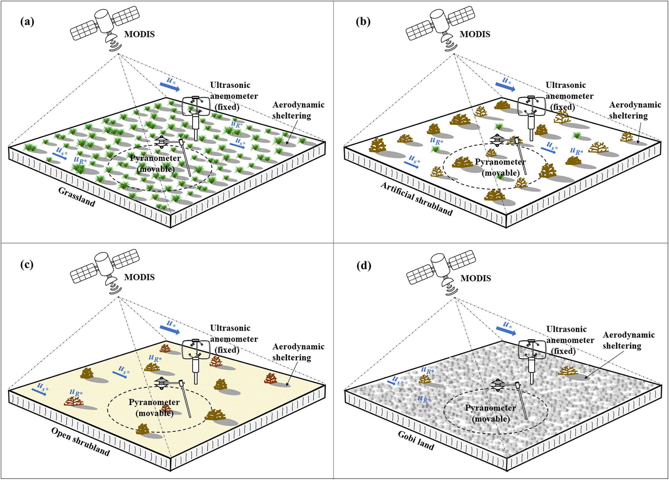 Using Field Measurements Across Land Cover Types to Evaluate Albedo-Based Wind Friction Velocity and Estimate Sediment Transport